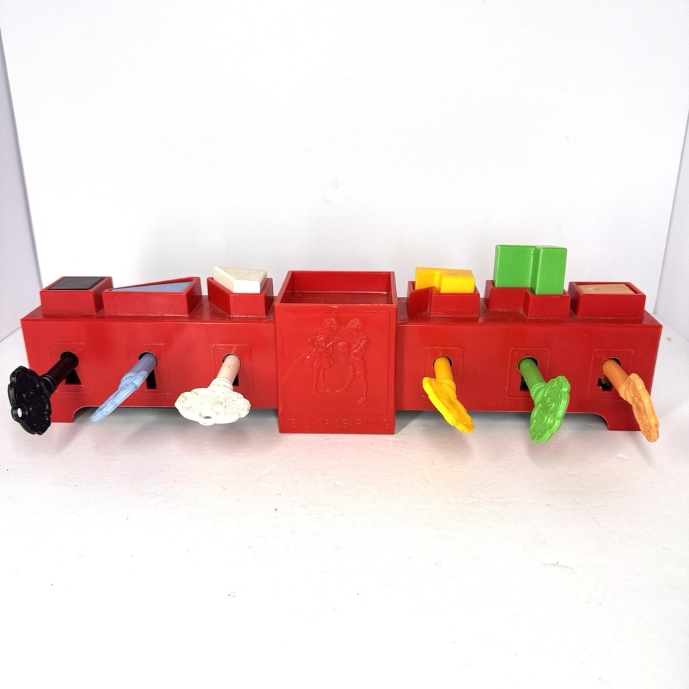 Vintage Keys Of Learning Toy Toddler Activity Motor Skills Preschool Toy